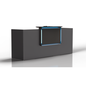 Modern Reception Desk Dubai – minimalist LED front counter UAE