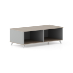 Simple Coffee Table Dubai – modern wood and gray living room table UAE