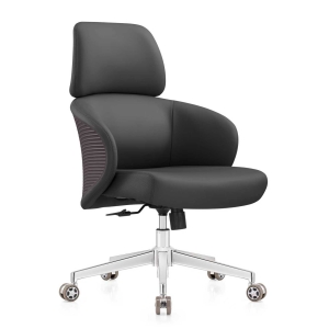 Contemporary Office Chair – ergonomic leather swivel chair UAE