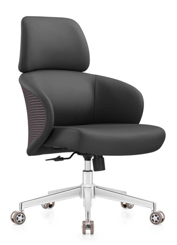 Contemporary Office Chair – ergonomic leather swivel chair UAE
