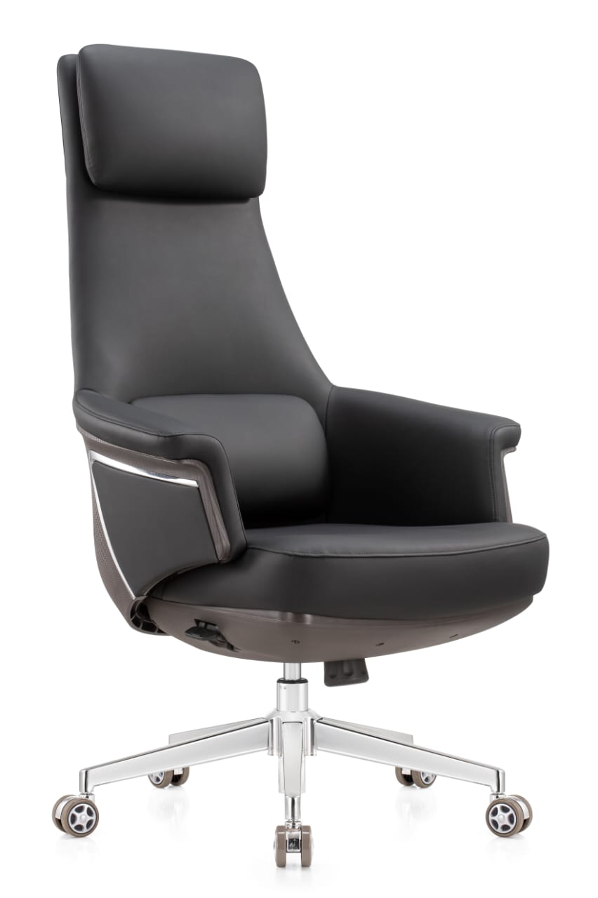 Executive High-Back Office Chair Dubai – ergonomic leather swivel chair UAE
