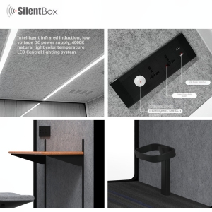 Acoustic Telephone Booth Dubai – modern office privacy pod UAE